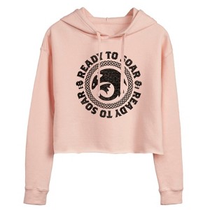 Women's - How to Train Your Dragon - Ready To Soar Cropped Graphic Hoodie - 1 of 4