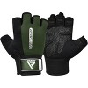RDX Sports W1 Half Finger Gym Workout Gloves - Enhanced Grip and Support for Strength Training, CrossFit, Bodybuilding, Powerlifting, Workout Gloves - 2 of 4
