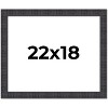 PosterPalooza | Distressed Brown Picture Frame - UV Acrylic, Backing Board, Hanging Hardware Included - 2 of 4