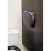 San Jamar R4000TBK 9 in. Roll 19 in. x 5.25 in. x 12 in. Twin Jumbo Classic Tissue Dispenser - Transparent Black Pearl - 3 of 3