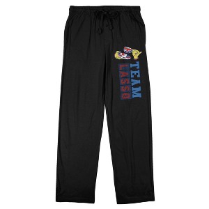 Ted Lasso Team Lasso Men's Black Sleep Pajama Pants - 1 of 4