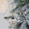 Whisen D3.9X4.3"H Christmas Ball Ornaments, Glass Decorative Hanging Ball Christmas Tree Ornaments, Set of 6 - 3 of 4