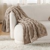 Cozy Comfort by Bedsure | Cute Soft Cozy Checkered 260GSM Throw Blanket for Couch Twin Size White - 3 of 4