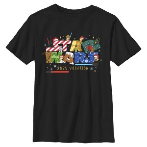Boys Star Wars Happy Holidays 2025 Vacation T Shirt - 1 of 4