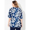 Catherines Women's Plus Size Flutter Sleeve Swing Top - 3 of 4