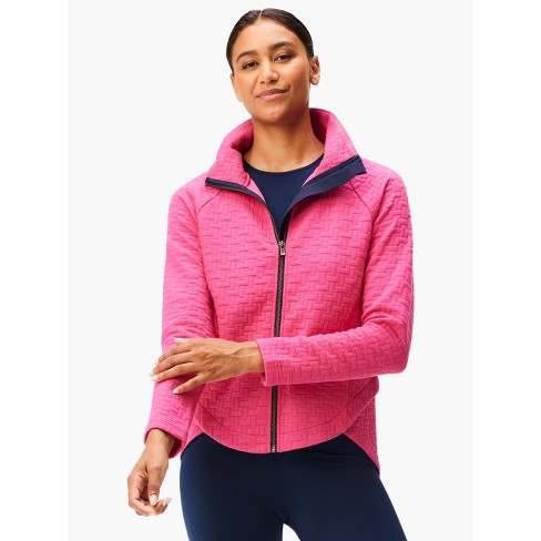 NIC + ZOE All Year Quilted Jacket - Shocking Pink, M