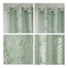 PAGED Palm Leaf Burnout Sheer Curtains,Window Curtain Panels with Grommet Top,Curtains for Living Room,Bedroom - 3 of 4