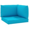 vidaXL Pallet Cushions 3 pcs Light Blue Oxford Fabric - 2 of 4
