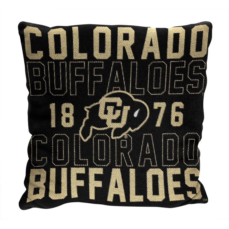 NCAA Colorado Buffaloes Stacked Woven Pillow, 1 of 4