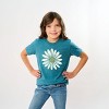 The Juniper Shop White Daisy Youth Short Sleeve Tee - S - Teal - 3 of 4