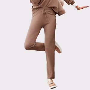 Women's Casual Drawstring Pants - LASCANA - 1 of 4