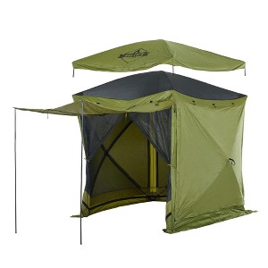 Hike Crew 6.5’x6.5’ Screened Gazebo Tent, 4-Sided Outdoor Tent Canopy, SPF 50+ UV Resistant - 1 of 4