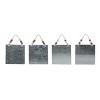 Transpac Metal Plaid Ornament Set of 4 Christmas Home Decorations - 3 of 3