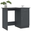Desk Gray 39.4"x19.7"x29.9" Engineered Wood - 2 of 4