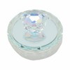 Sagebrook Home Glass Trinket Box Contemporary Round Crystal Jewelry Keepsake Box with Heart - 2 of 4