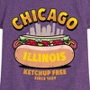 Girls' - Instant Message - Chicago Hot Dog Skyline Fitted Short Sleeve Graphic T-Shirt - 2 of 4