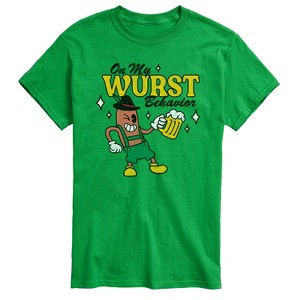 Men's - Instant Message - Wurst Behavior Fall Festival Short Sleeve Graphic T-Shirt - 1 of 4