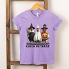 Chick or Treat Halloween Chickens - Youth Short Sleeve Graphic T-Shirt and Toddler Short Sleeve Graphic T-Shirt - 3 of 4