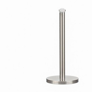 Jiallo Freestanding Paper Towel Holder with Faux Crystal Top, Satin Nickel - 1 of 4