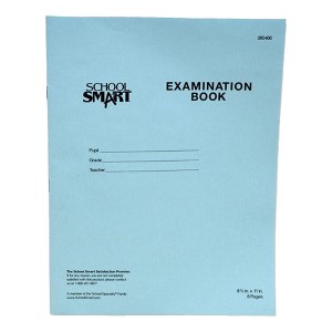 School Smart Examination Blue Books, 8-1/2 x 11 Inches, 8 Pages, Pack of 100 - 1 of 4