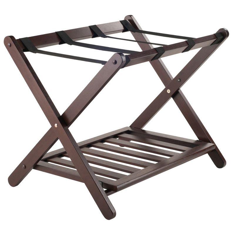 Remy Luggage Rack with Shelf Cappuccino - Winsome, 1 of 8