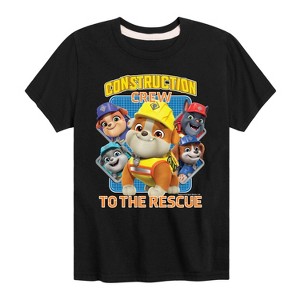Boys' - Paw Patrol - Rubble & Crew Short Sleeve Graphic T-Shirt - 1 of 4