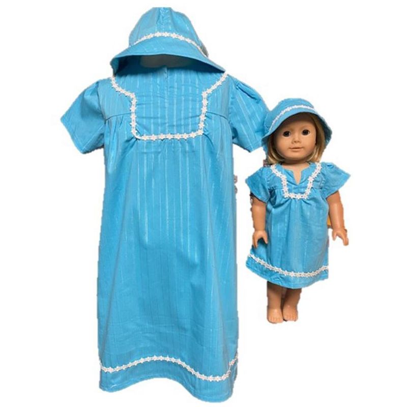 Doll Clothes Superstore Matching Girl And Doll Dress With Hat Size 5, 2 of 5