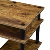 Breighton Home Harmony Office No Tools Writing Desk with Shelves - 4 of 4