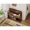 Bella Depot 39"Shoe Storage Bench with Cushion, Entryway Bench with Lift Top Storage Box - 3 of 4