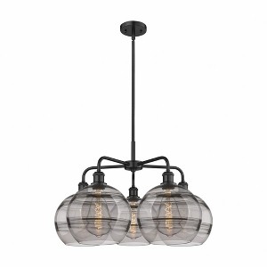 Rochester - 5 Light Stem Hung Chandelier In Industrial Style-17.13 Inches Tall and 28 Inches Wide - 1 of 1