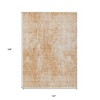 Terra Cotta Copper And Ivory Abstract Washable Indoor Outdoor Area Rug - 3 of 4
