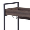 Acme Furniture Jerrick Bar Serving Cart Walnut/Black Finish - 3 of 4