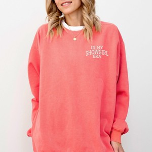 Embroidered In My Showgirl Era - Women's Garment Dyed Graphic Sweatshirt - 1 of 4