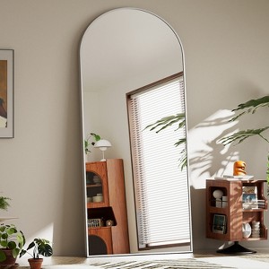 BEAUTYPEAK Rectangle With Rounded Top Full Length Mirrors - 1 of 4