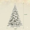 7.5ft Artificial Christmas Xmas Tree, Christmas Tree with 400 LED Lights and 1050 Bendable Branches - The Pop Home - 4 of 4