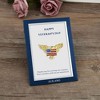 Anna-Kaci Golden Tone Bald Eagle Flag Brooch Pin with Gift Message Card & Envelope Jewelry Gifts - 3 of 4