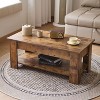 Vynxaria Lift-Top Wooden Coffee Table - Multi-Functional Design with Hidden Storage - 2 of 4