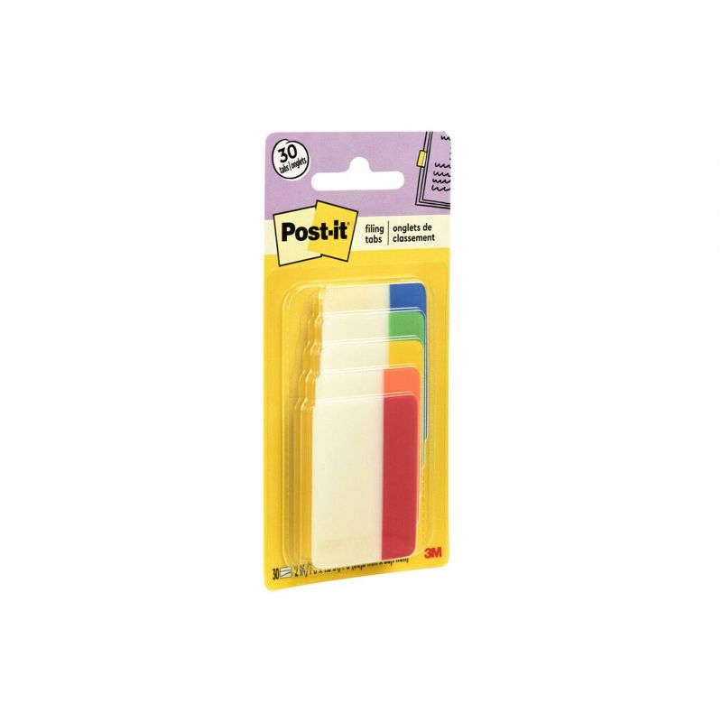 Post-it 30ct 2&#34; Filing Tabs - 5 Assorted Colors, 4 of 13