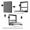 Mjkone Mjkone Queen Fold Up Cabinet Murphy Bed,Folding Wall Bed Guest Bed, 2 in 1 Space Saving Hidden Murphy Beds - 4 of 4