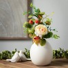 Sullivans 7.5" Modern Matte Ivory Oval Vase, Ceramic - 3 of 4