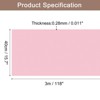 Unique Bargains Wallpaper, Peel and Stick Wallpaper Contact Paper Solid Color Vinyl Self-Adhesive Wall Paper Decorative Powder Pink 118" x 15.7" - 2 of 4