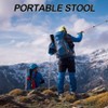 DOMETOUR YSSOA Folding Tripod Camping Stool︱Compact Tri-Leg Chair for Outdoor Backpacking Fishing Picnic Travel Beach BBQ (Black) - 3 of 4