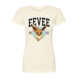 Women's - Pokémon - Eevee Collegiate Fitted Graphic T-Shirt - 1 of 3