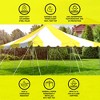 Party Tents Direct Weekender Outdoor Canopy Pole Tent, Yellow 20 ft x 20 ft - 4 of 4