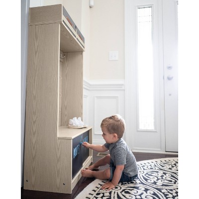 Premium Ivory Wooden Kids' Cubby with Storage Bins
