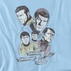 Star Trek Retro Crew Adult T-Shirt Light Blue - 2 of 4