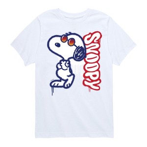 Boys' - Peanuts - Graffiti Snoopy Short Sleeve Graphic T-Shirt - 1 of 4