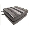 Home Fashions International 4pc Sundeck Stripe Pillow & Deluxe Outdoor Cushion Set - 2 of 3