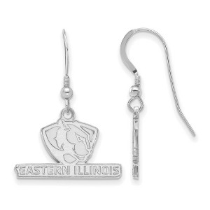 Black Bow Jewelry Sterling Silver Eastern Illinois Panthers NCAA Dangle Earrings - 1 of 3