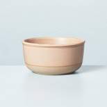 11.5oz Modern Rim Stoneware Mini Bowl Sunset Taupe/Clay - Hearth & Hand™ with Magnolia